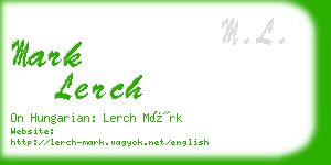mark lerch business card